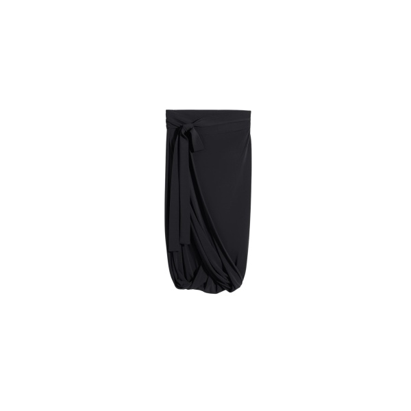 Lemaire Soft Wrap Skirt in Viscose Crepe Jersey - Skirts - Parisian Minimalist Luxury at Luxury Shoes 