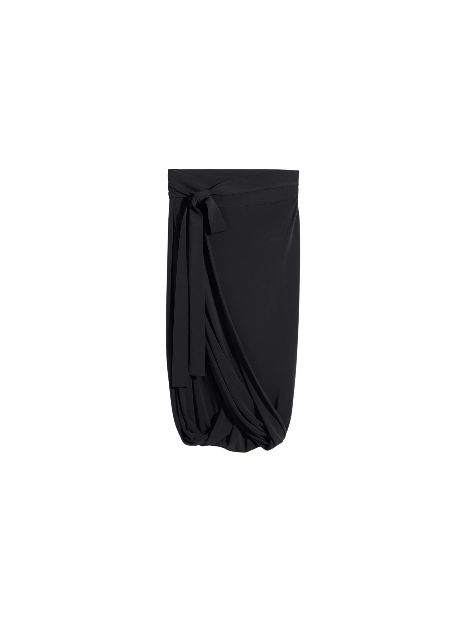 Lemaire Soft Wrap Skirt in Viscose Crepe Jersey - Skirts - Parisian Minimalist Luxury at Luxury Shoes 