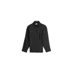 Lemaire Straight Collar Twisted Shirt in Dry Silk - Tops - Parisian Minimalist Luxury at Luxury Shoes 