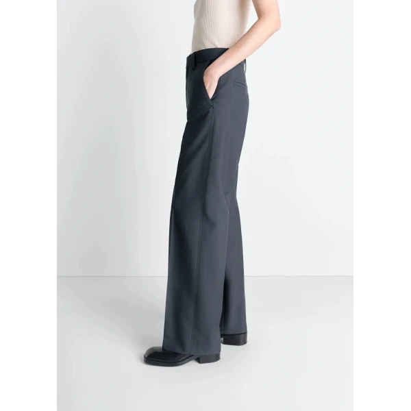 Lemaire Straight Tailored Pants in Polywool - Pants - Parisian Minimalist Luxury at Luxury Shoes 