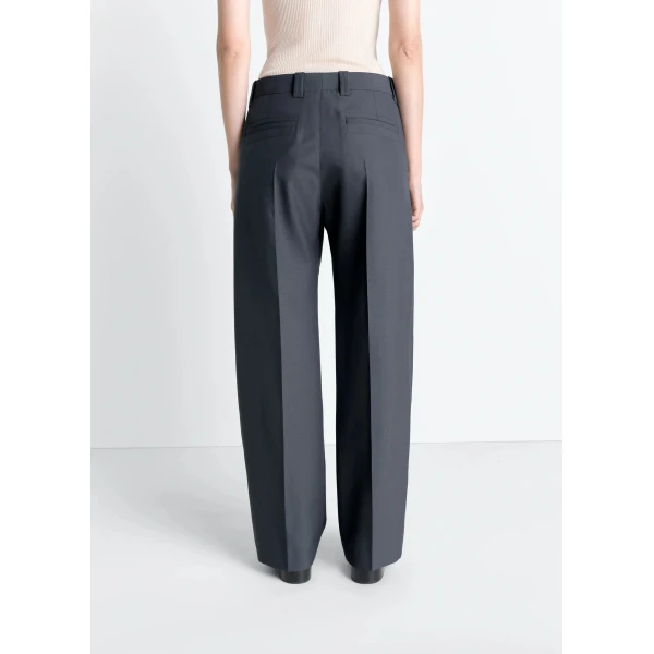 Lemaire Straight Tailored Pants in Polywool - Pants - Parisian Minimalist Luxury at Luxury Shoes 