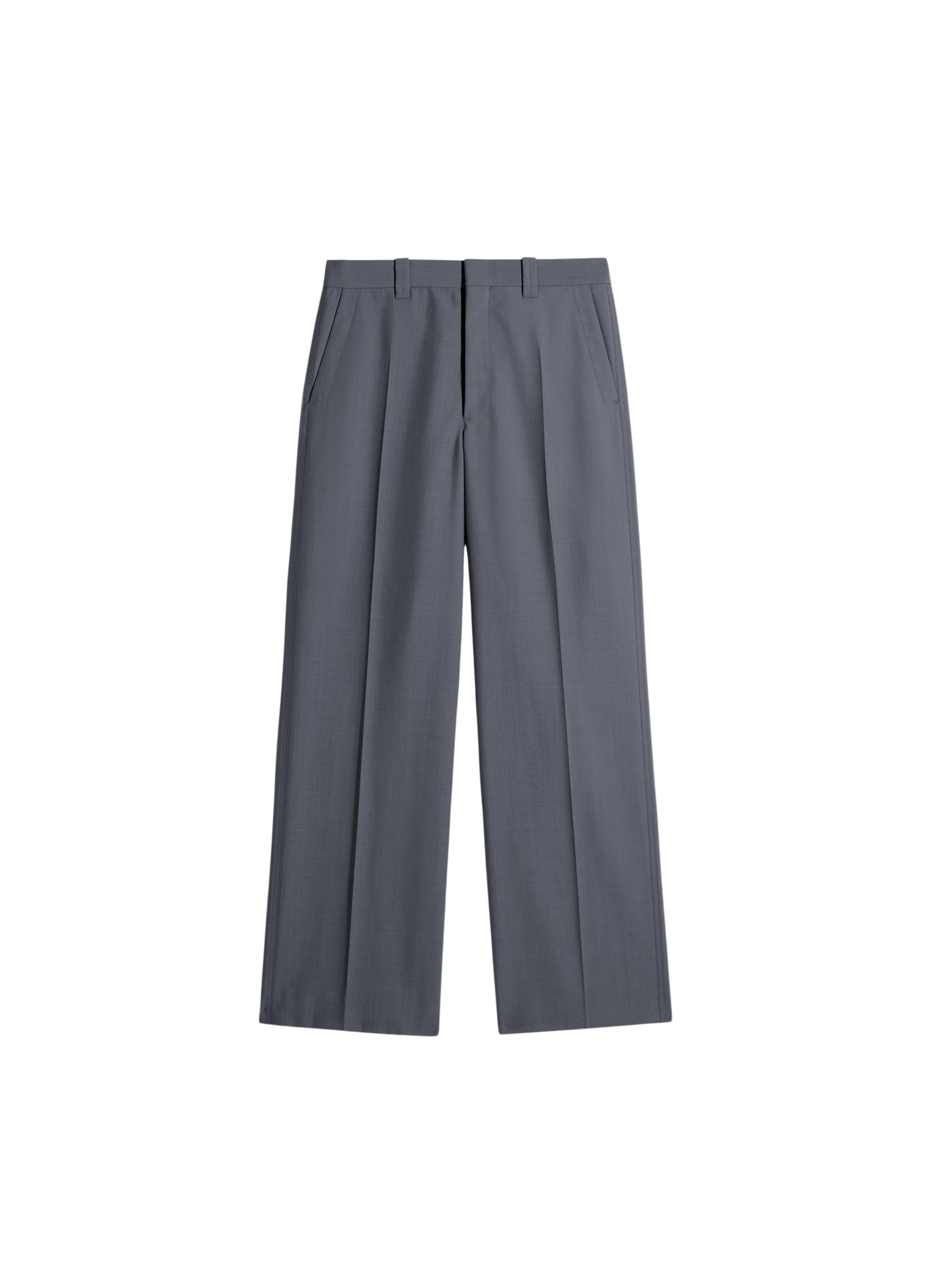 Lemaire Straight Tailored Pants in Polywool - Pants - Parisian Minimalist Luxury at Luxury Shoes 
