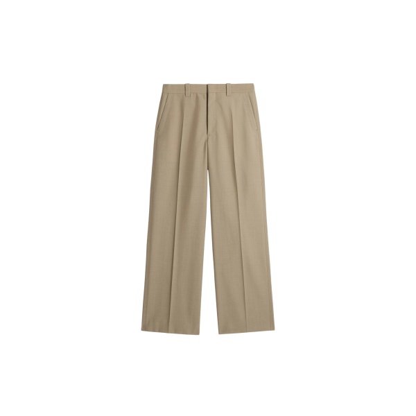 Lemaire Straight Tailored Pants in Polywool - Pants - Parisian Minimalist Luxury at Luxury Shoes 