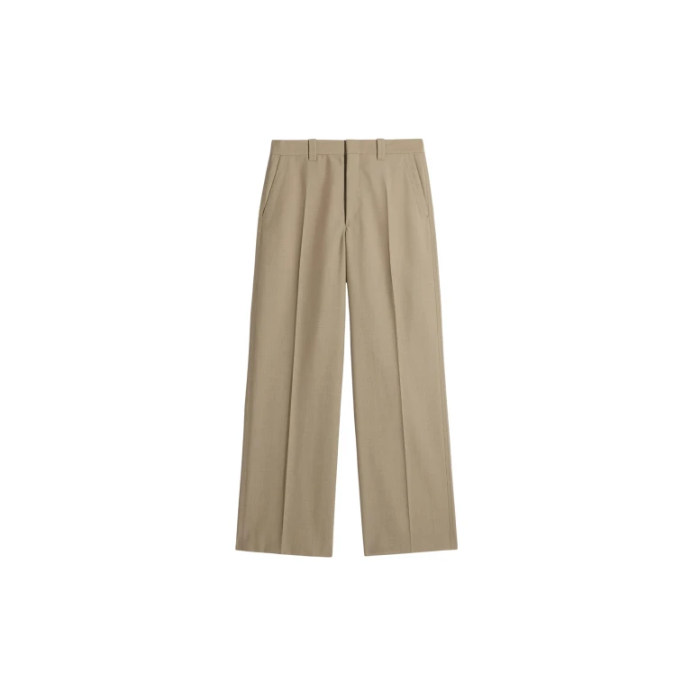 Lemaire Straight Tailored Pants in Polywool - Pants - Parisian Minimalist Luxury at Luxury Shoes 