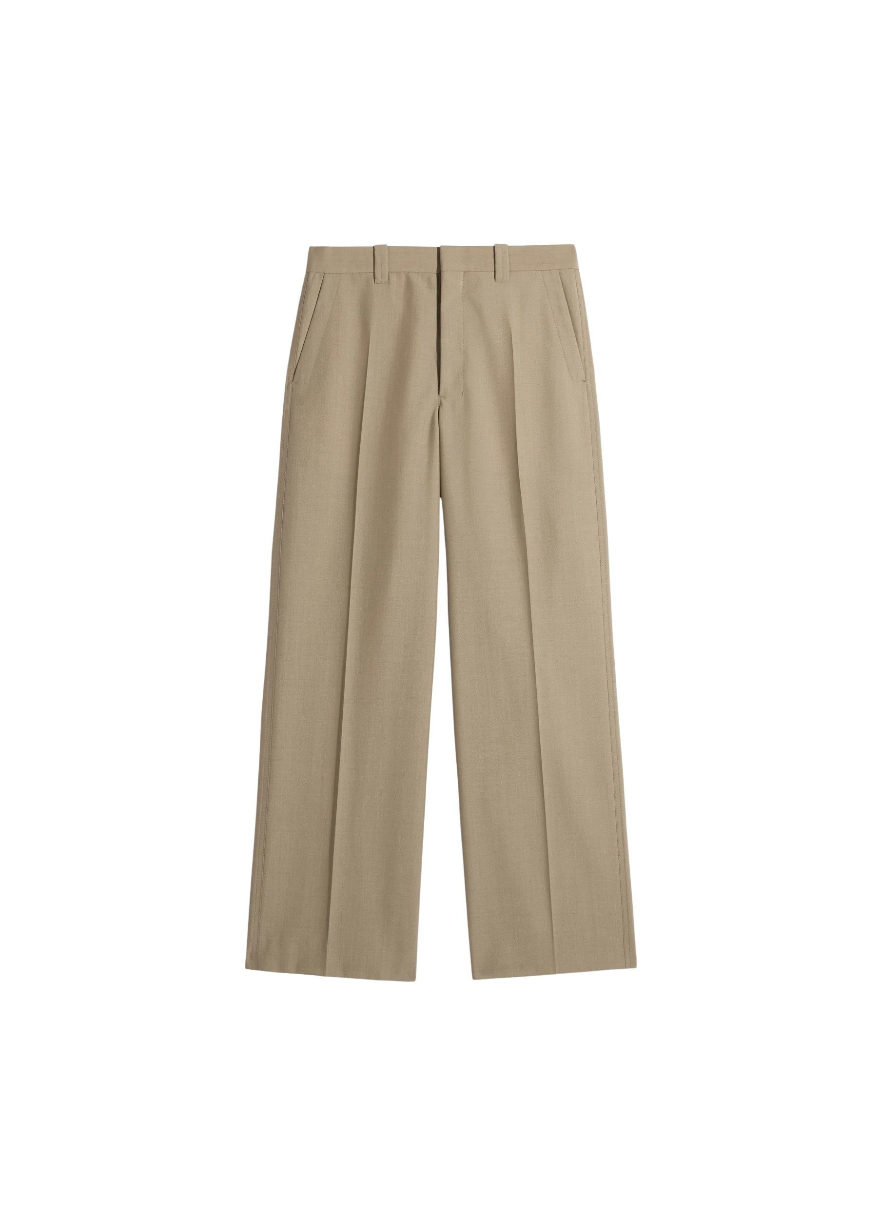Lemaire Straight Tailored Pants in Polywool - Pants - Parisian Minimalist Luxury at Luxury Shoes 