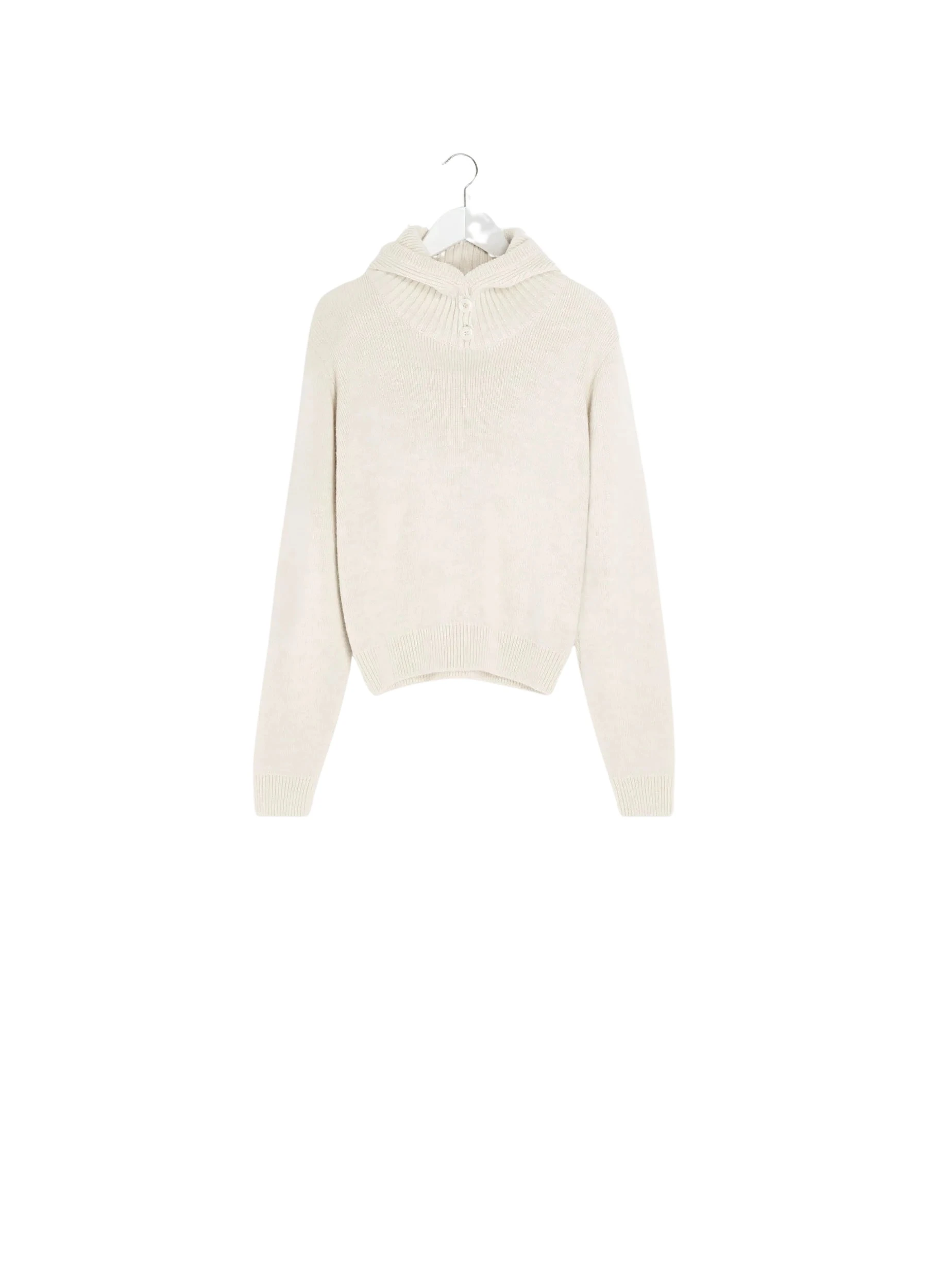 Lemaire-Sweater-with-Hood-in-Wool-Alpaca-coveti-178092_nobg Lemaire Sweater with Hood in Wool Alpaca - Knitwear - Parisian Minimalist Luxury at Luxury Shoes