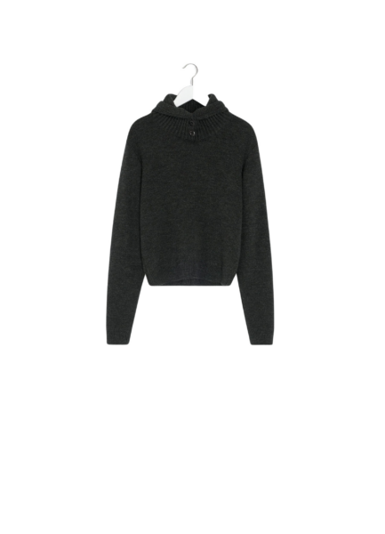 Lemaire Sweater with Hood in Wool Alpaca - Knitwear - Parisian Minimalist Luxury at Luxury Shoes 