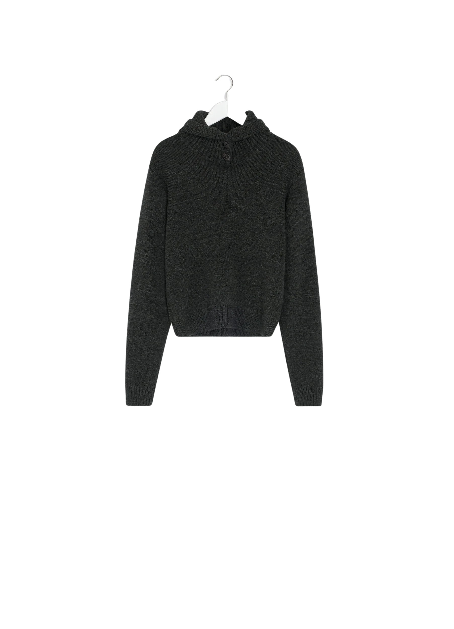 Lemaire Sweater with Hood in Wool Alpaca - Knitwear - Parisian Minimalist Luxury at Luxury Shoes 