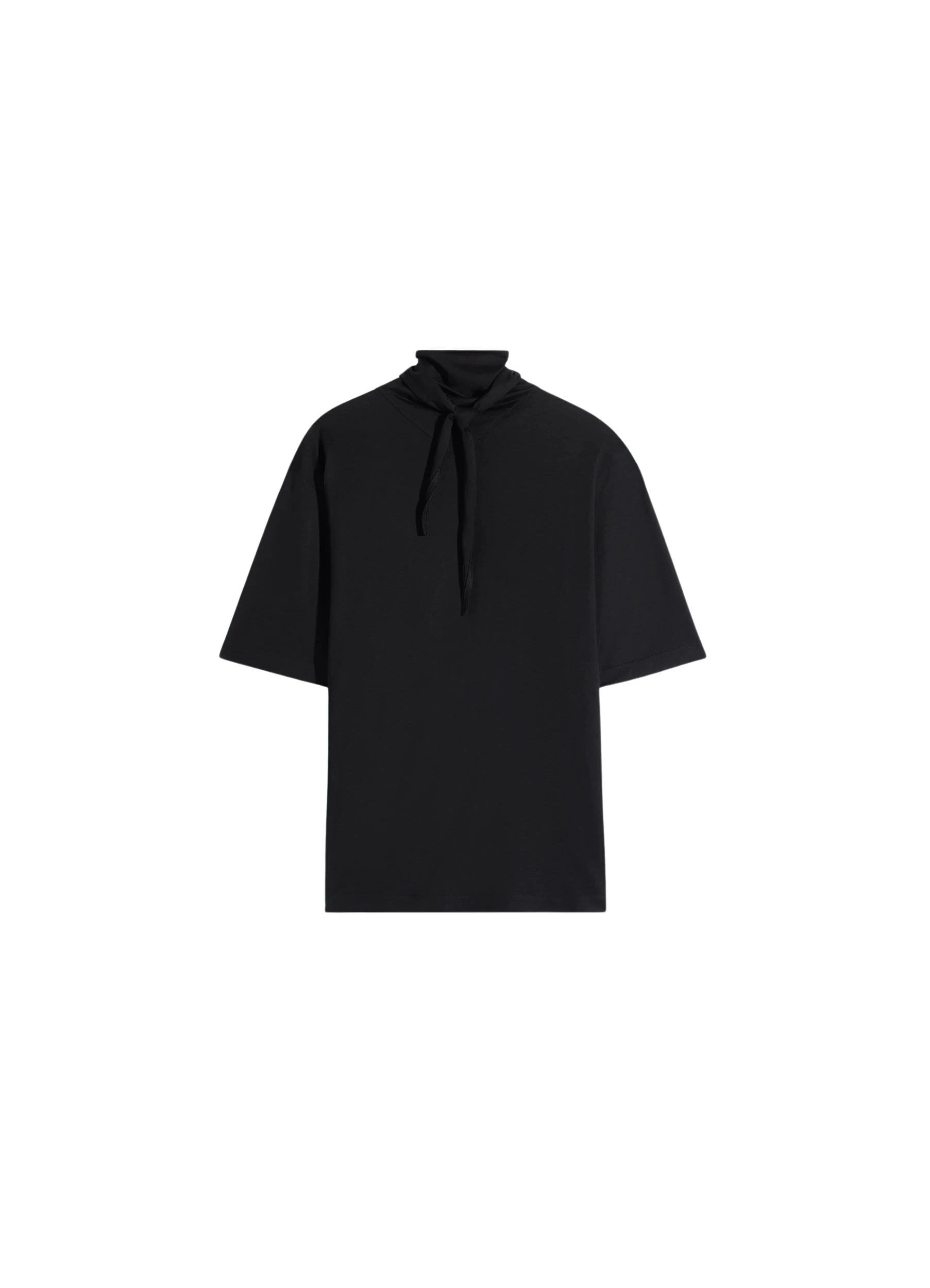 Lemaire-T-shirt-with-Foulard-in-Jersey-coveti-192298_nobg Lemaire T-shirt with Foulard in Jersey - Tops - Parisian Minimalist Luxury at Luxury Shoes