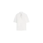 Lemaire T-shirt with Foulard in Jersey - Tops - Parisian Minimalist Luxury at Luxury Shoes 