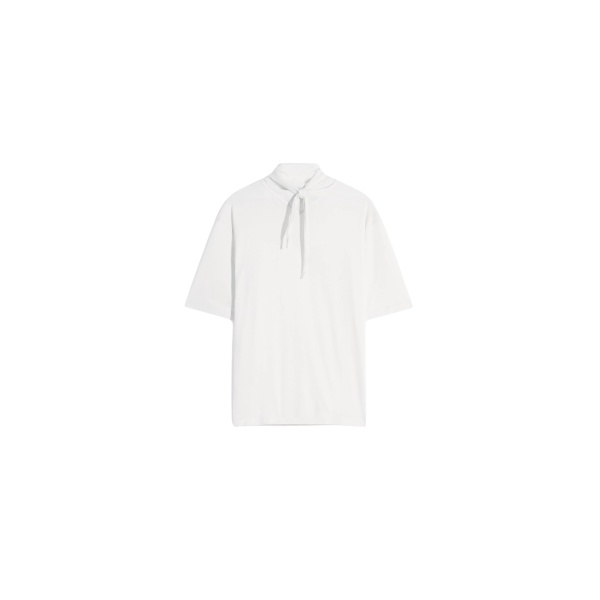 Lemaire T-shirt with Foulard in Jersey - Tops - Parisian Minimalist Luxury at Luxury Shoes 