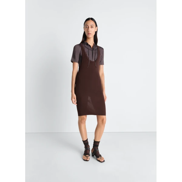 Lemaire Tank Top Mini Dress in Viscose Crepe - Dresses - Parisian Minimalist Luxury at Luxury Shoes 