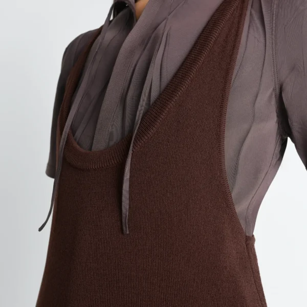 Lemaire Tank Top Mini Dress in Viscose Crepe, view 6