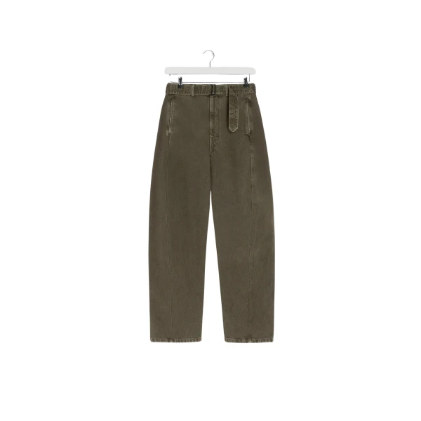 Lemaire Twisted Belted Pants in Denim
