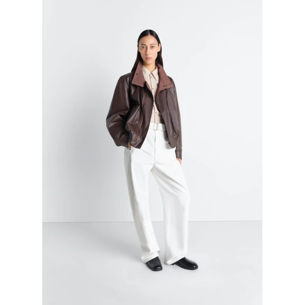 Lemaire Twisted Belted Pants in Denim - Pants - Parisian Minimalist Luxury at Luxury Shoes 