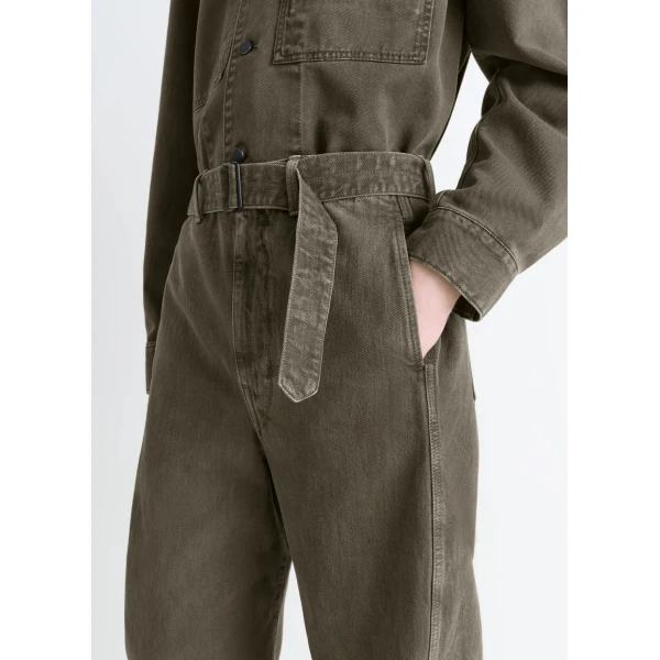Lemaire Twisted Belted Pants in Denim, view 6