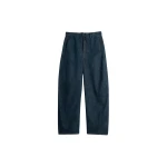 Lemaire Twisted Belted Pants in Denim - Pants - Parisian Minimalist Luxury at Luxury Shoes 