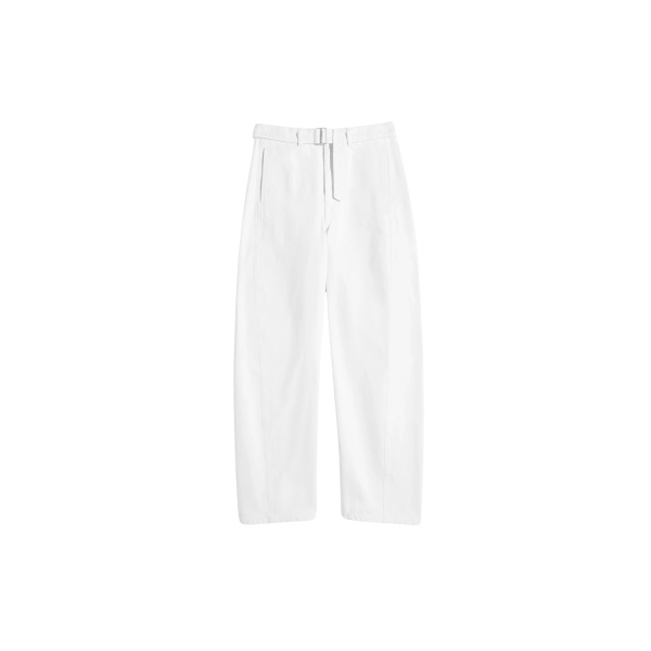 Lemaire Twisted Belted Pants in Denim - Pants - Parisian Minimalist Luxury at Luxury Shoes 