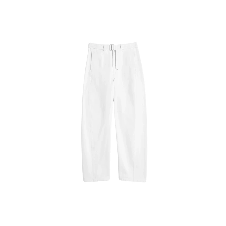 Lemaire Twisted Belted Pants in Denim - Pants - Parisian Minimalist Luxury at Luxury Shoes 
