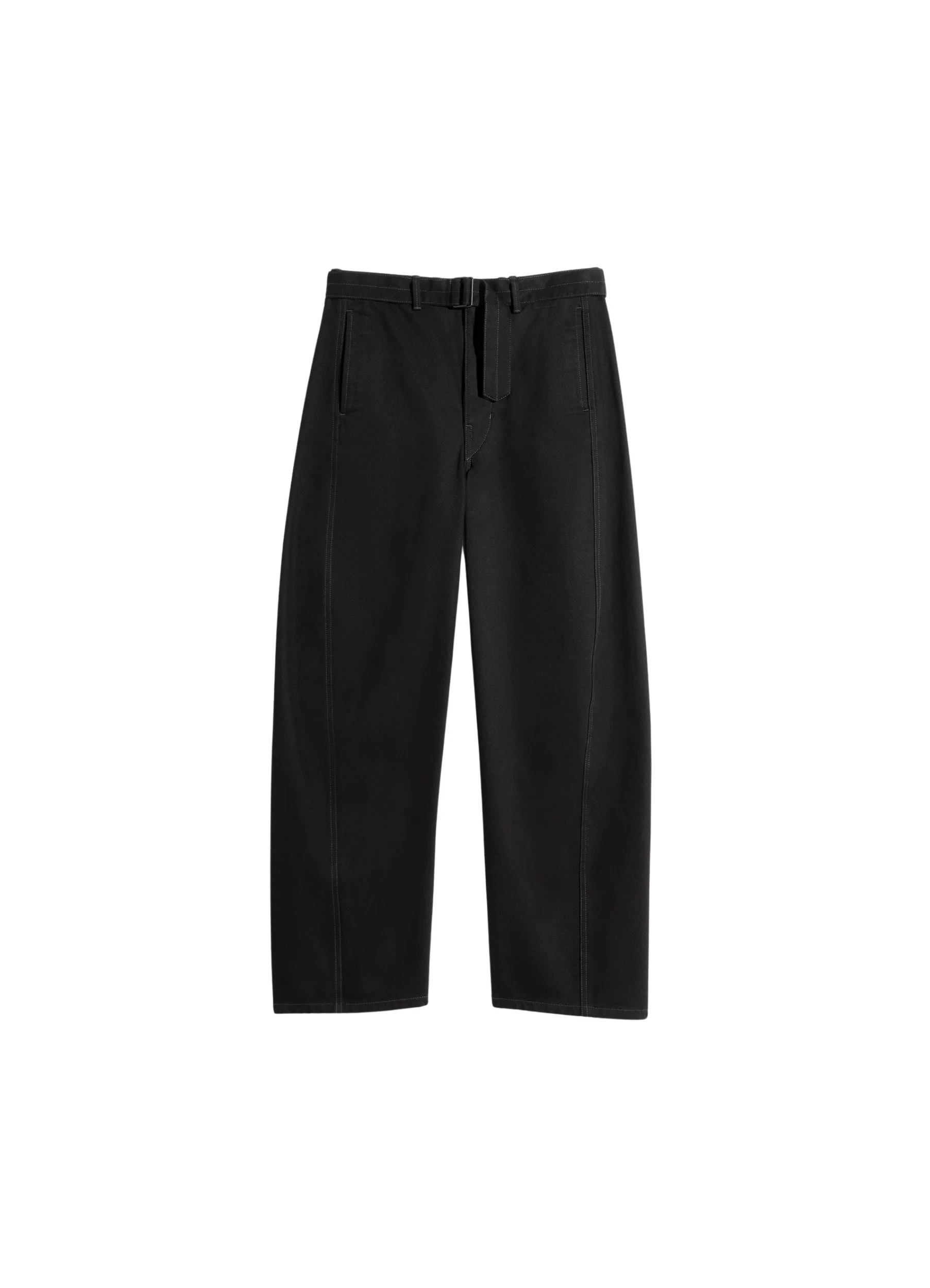 Lemaire-Twisted-Belted-Pants-in-Denim-coveti54847_nobg Lemaire Twisted Belted Pants in Denim - Pants - Parisian Minimalist Luxury at Luxury Shoes