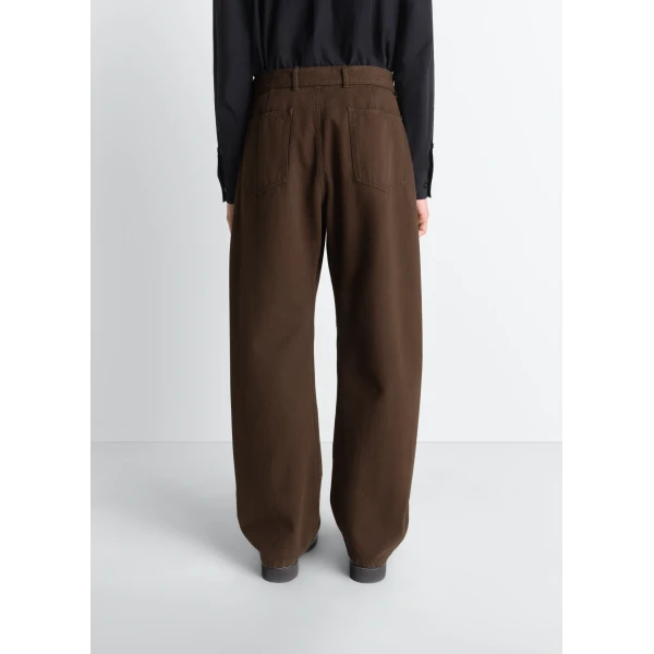 Lemaire Twisted Belted Pants in Dyed Heavy Broken Twill - Pants - Parisian Minimalist Luxury at Luxury Shoes 