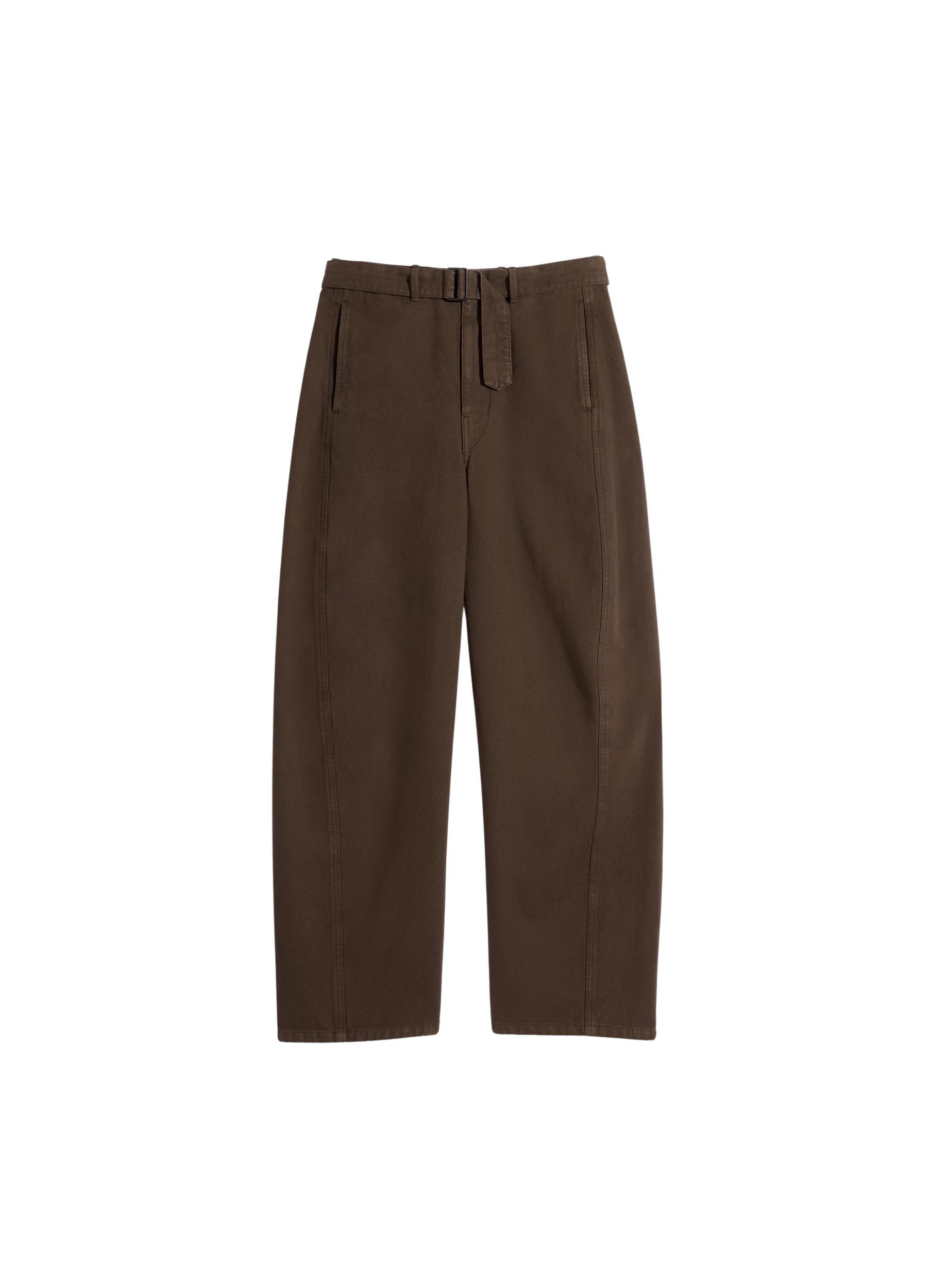 Lemaire Twisted Belted Pants in Dyed Heavy Broken Twill - Pants - Parisian Minimalist Luxury at Luxury Shoes 