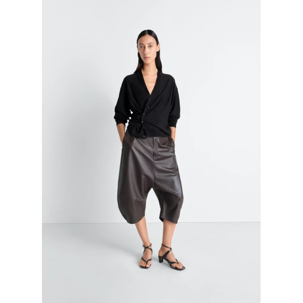 Lemaire Twisted Cardigan in Merino Blend - Knitwear - Parisian Minimalist Luxury at Luxury Shoes 