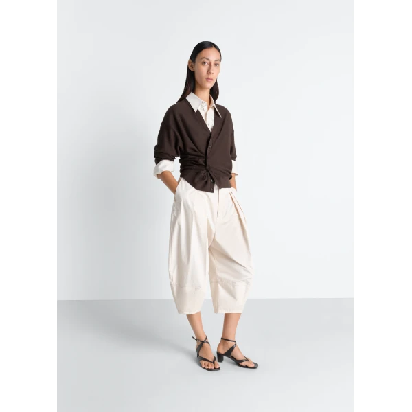 Lemaire Twisted Cardigan in Merino Blend - Knitwear - Parisian Minimalist Luxury at Luxury Shoes 