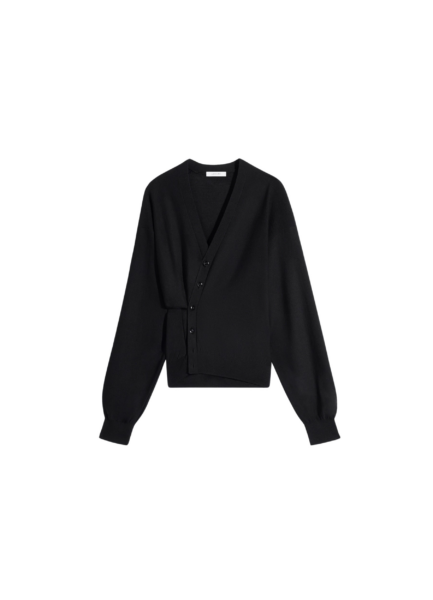 Lemaire Twisted Cardigan in Merino Blend - Knitwear - Parisian Minimalist Luxury at Luxury Shoes 