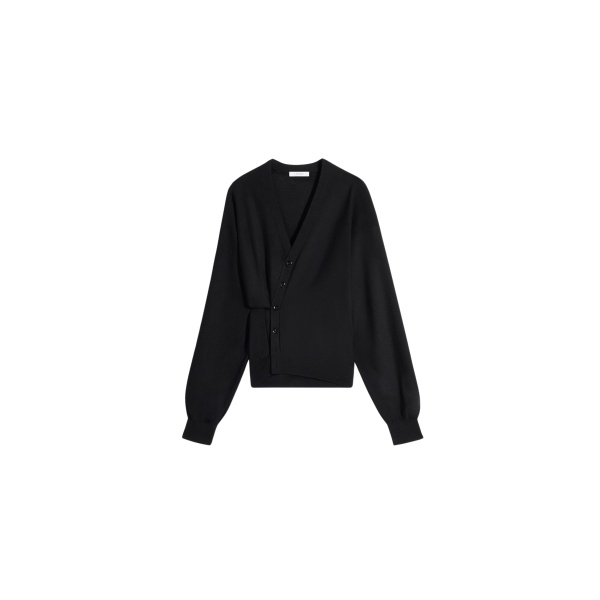 Lemaire Twisted Cardigan in Merino Blend - Knitwear - Parisian Minimalist Luxury at Luxury Shoes 