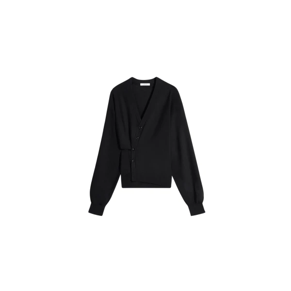Lemaire Twisted Cardigan in Merino Blend - Knitwear - Parisian Minimalist Luxury at Luxury Shoes 