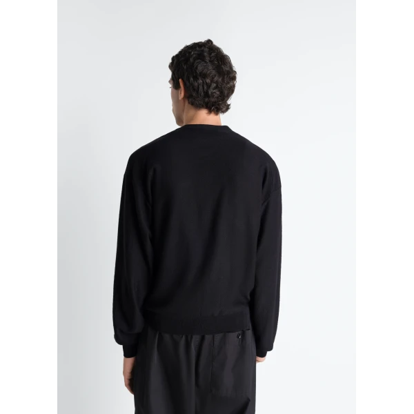 Lemaire Twisted Cardigan in Merino Blend - Knitwear - Parisian Minimalist Luxury at Luxury Shoes 