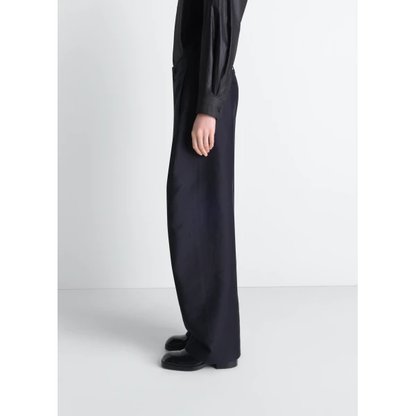 Lemaire Twisted Chino Pants in Cotton Satin - Pants - Parisian Minimalist Luxury at Luxury Shoes 