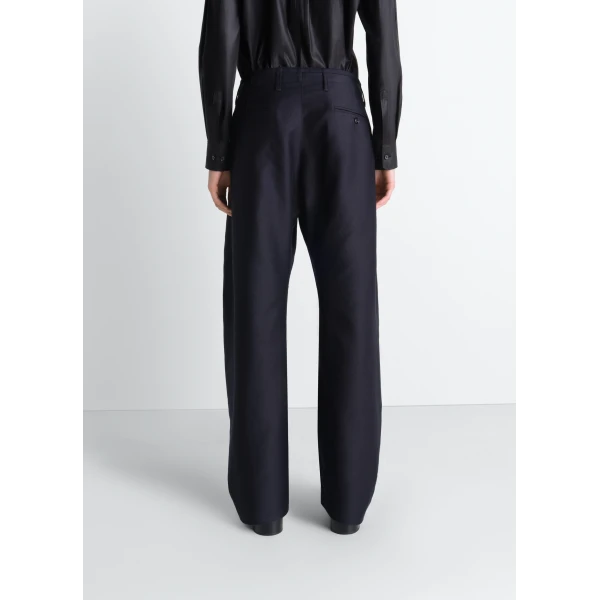 Lemaire Twisted Chino Pants in Cotton Satin - Pants - Parisian Minimalist Luxury at Luxury Shoes 