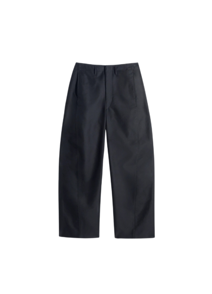 Lemaire Twisted Chino Pants in Cotton Satin - Pants - Parisian Minimalist Luxury at Luxury Shoes 