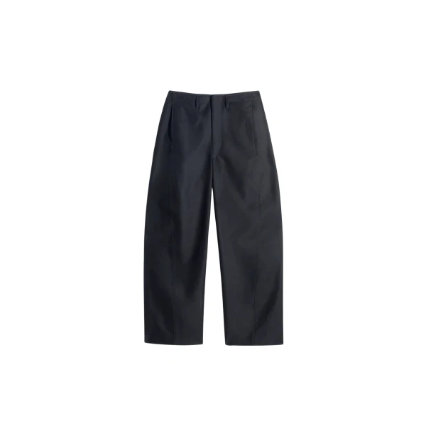 Lemaire Twisted Chino Pants in Cotton Satin - Pants - Parisian Minimalist Luxury at Luxury Shoes 