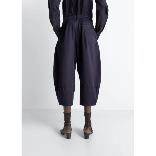 Lemaire Volume Bermudas in Cotton Satin - Shorts - Parisian Minimalist Luxury at Luxury Shoes 