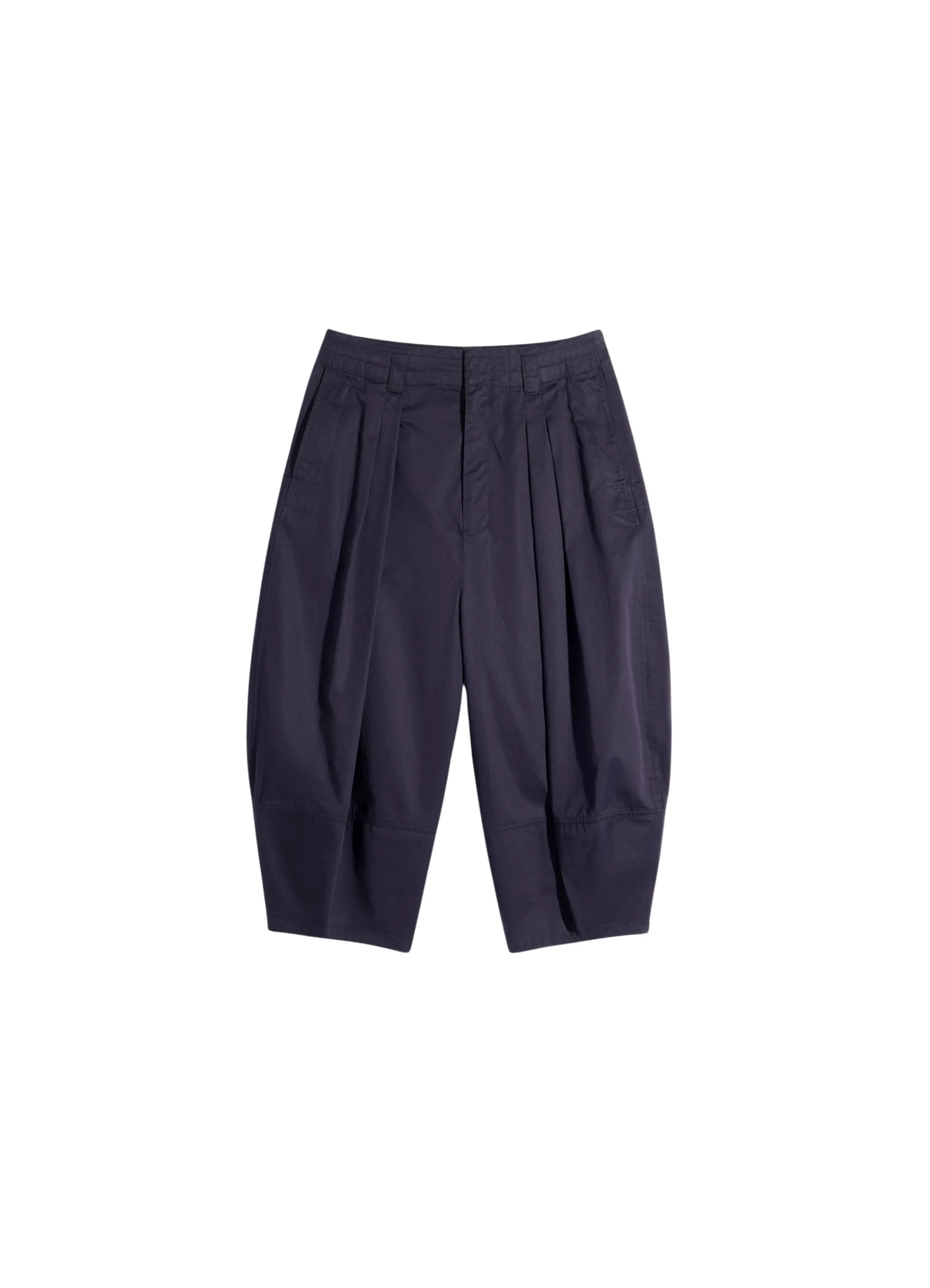 Lemaire-Volume-Bermudas-in-Cotton-Satin-coveti73259_nobg Lemaire Volume Bermudas in Cotton Satin - Shorts - Parisian Minimalist Luxury at Luxury Shoes