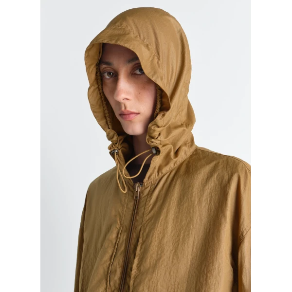 Lemaire Windbreaker in Light Nylon - Coats - Parisian Minimalist Luxury at Luxury Shoes 