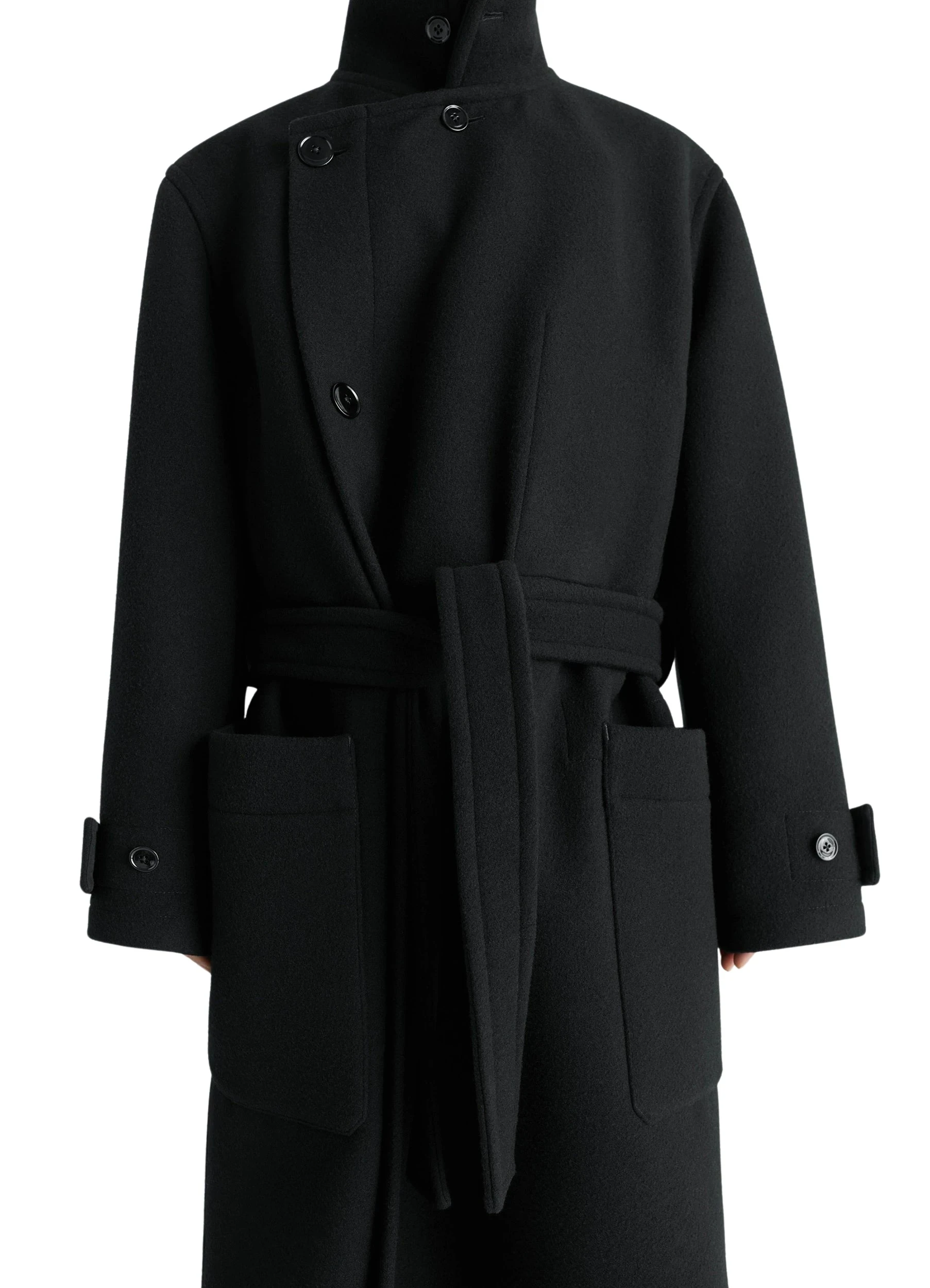 Lemaire-Wrap-Coat-in-Wool-coveti53013_nobg Lemaire Wrap Coat in Wool - Coats - Parisian Minimalist Luxury at Luxury Shoes