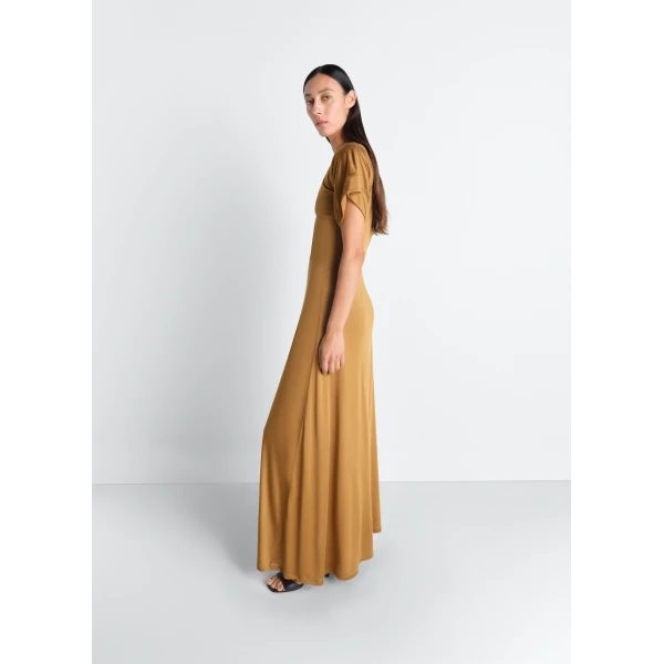 Lemaire Zip Dress in Viscose Cotton Jersey - Dresses - Parisian Minimalist Luxury at Luxury Shoes 