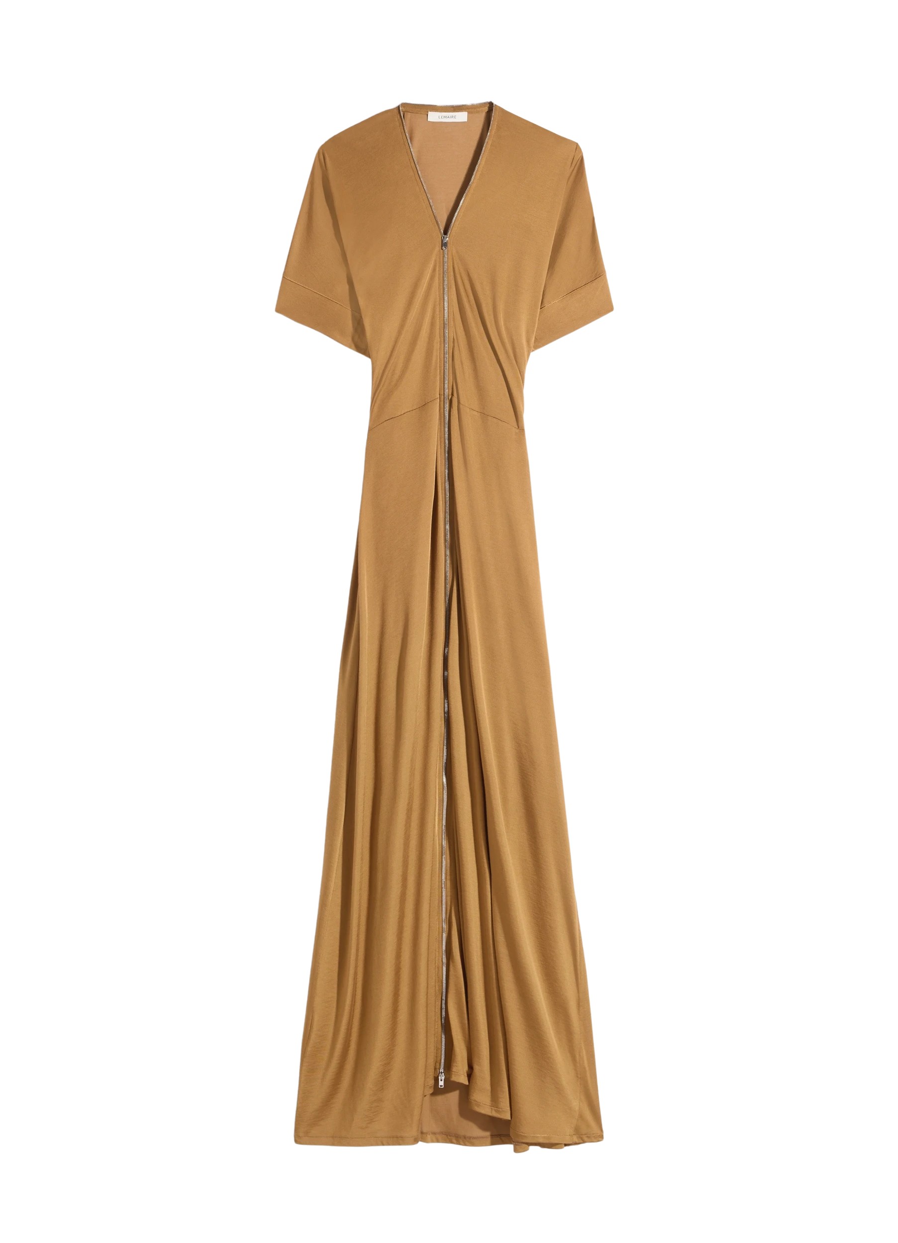 Lemaire Zip Dress in Viscose Cotton Jersey - Dresses - Parisian Minimalist Luxury at Luxury Shoes 