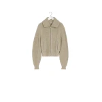 Lemaire Zipped Cardigan in Yak Alpaca - Knitwear - Parisian Minimalist Luxury at Luxury Shoes 