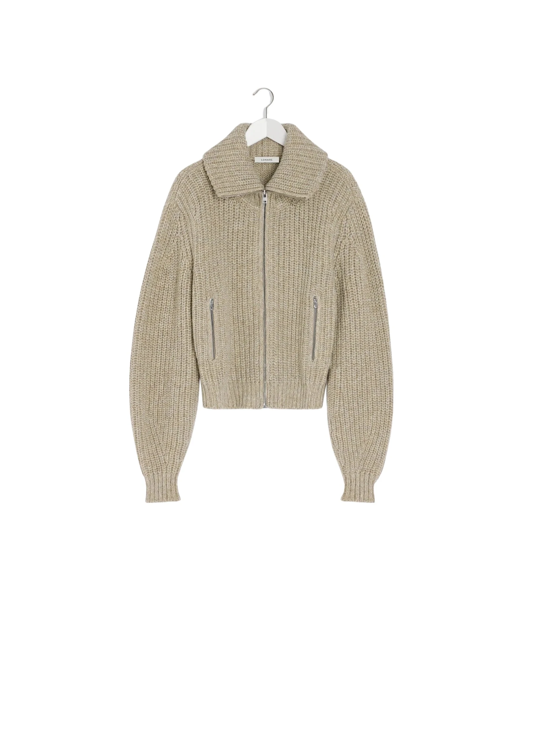 Lemaire-Zipped-Cardigan-in-Yak-Alpaca-coveti58481_nobg Lemaire Zipped Cardigan in Yak Alpaca - Knitwear - Parisian Minimalist Luxury at Luxury Shoes