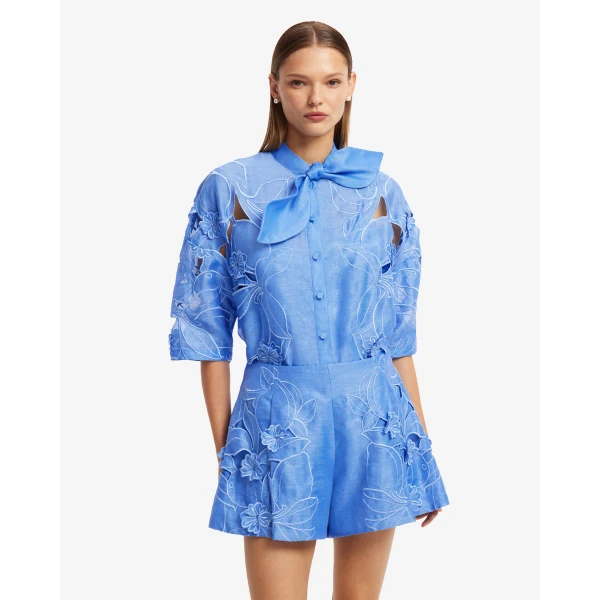 Leo Lin Abby Appliqué Shorts - Leo Lin Dress - Australian Luxury Fashion - Shop at Luxury Shoes 