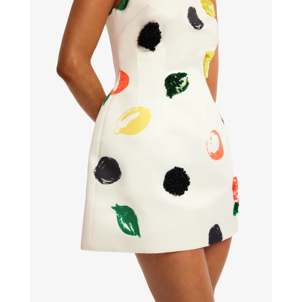 Leo Lin Ali Embellished Boat Neck Mini Dress - Leo Lin Dress - Australian Luxury Fashion - Shop at Luxury Shoes 