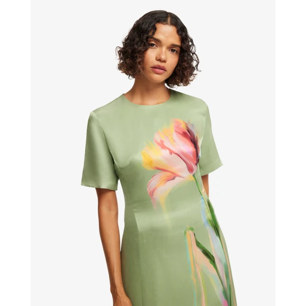 Leo Lin Alice Short Sleeve Maxi Dress - Leo Lin Dress - Australian Luxury Fashion - Shop at Luxury Shoes 