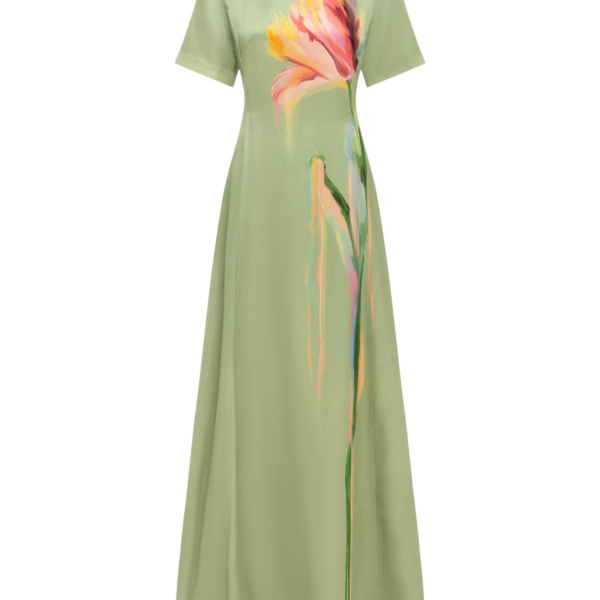 Leo Lin Alice Short Sleeve Maxi Dress