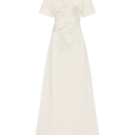 Leo Lin Alice Appliqué Short Sleeve Maxi Dress - Leo Lin Dress - Australian Luxury Fashion - Shop at Luxury Shoes 