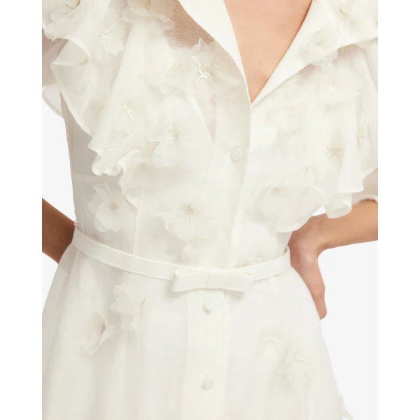 Leo Lin Anya Petal Midi Dress - Leo Lin Dress - Australian Luxury Fashion - Shop at Luxury Shoes 